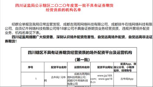 上海配资门户_证监局密集提示场外配资风险_场外配资机构黑名单