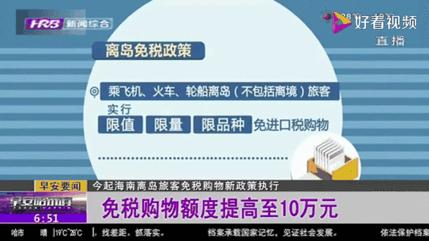 海南自贸港新政：零关税清单动态调整，离岛免税额度提升至10万元/年