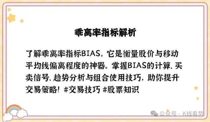 乖离率指标参数设置_BIAS指标使用方法_BIAS指标交易信号